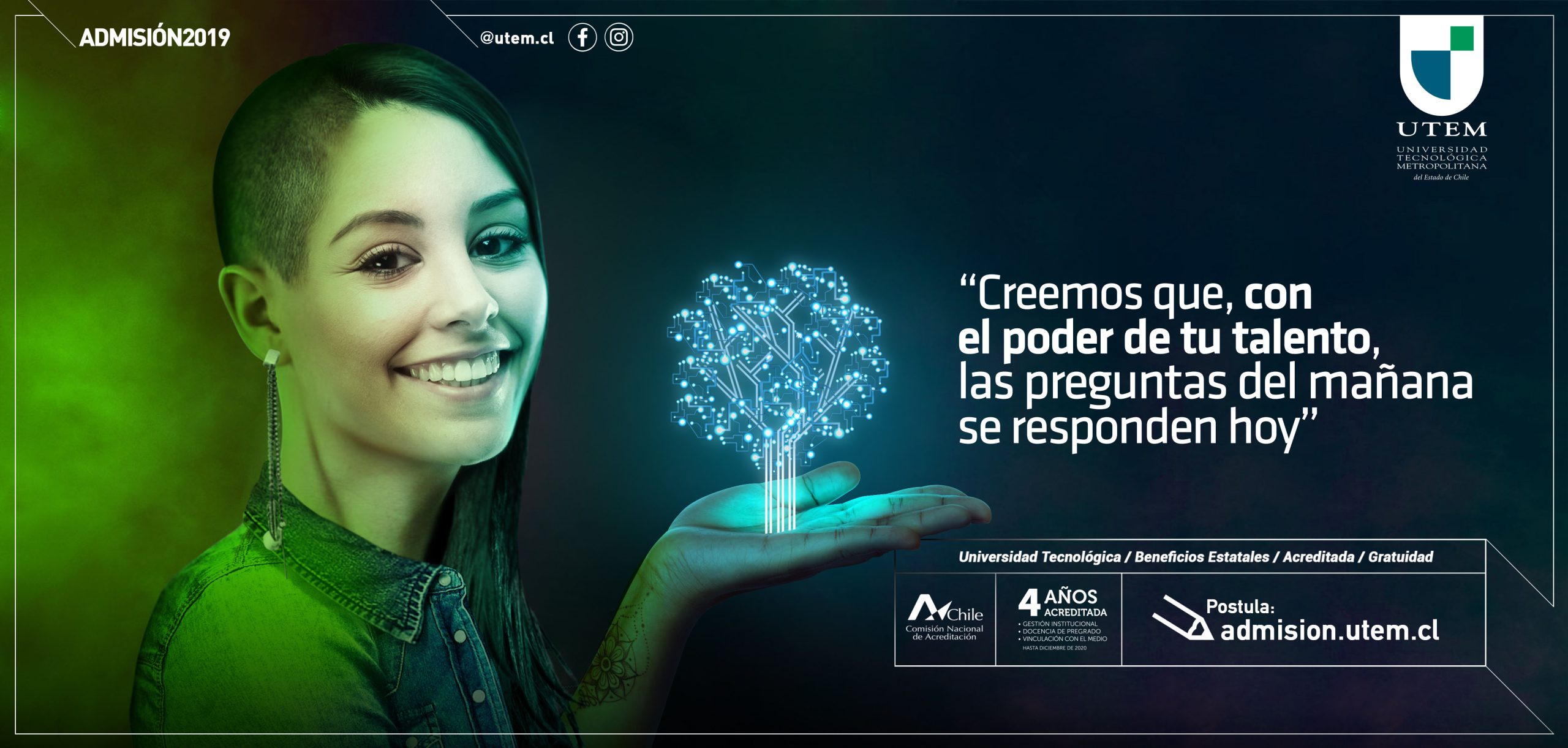 Gráfica de Prensa Campaña Admisión UTEM - Staff Creativo