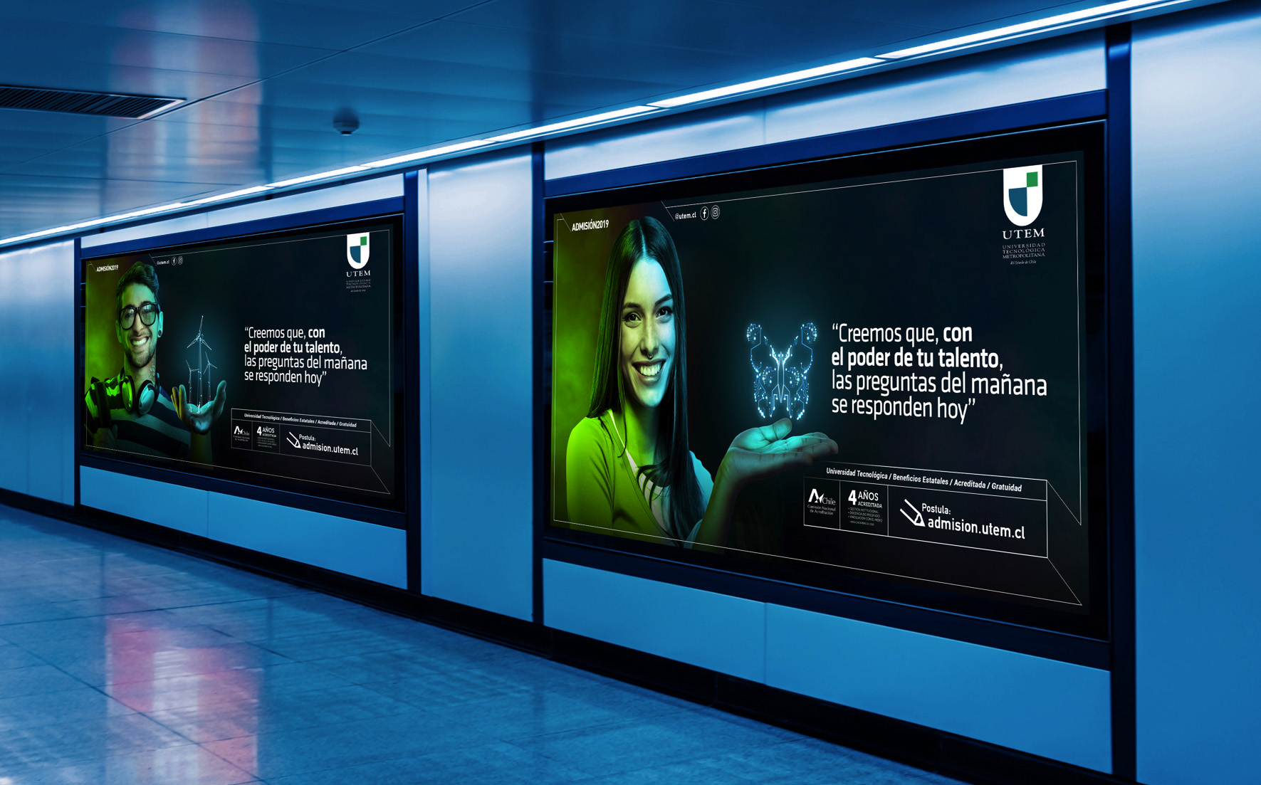 Publicidad Metro de Santiago UTEM - Staff Creativo