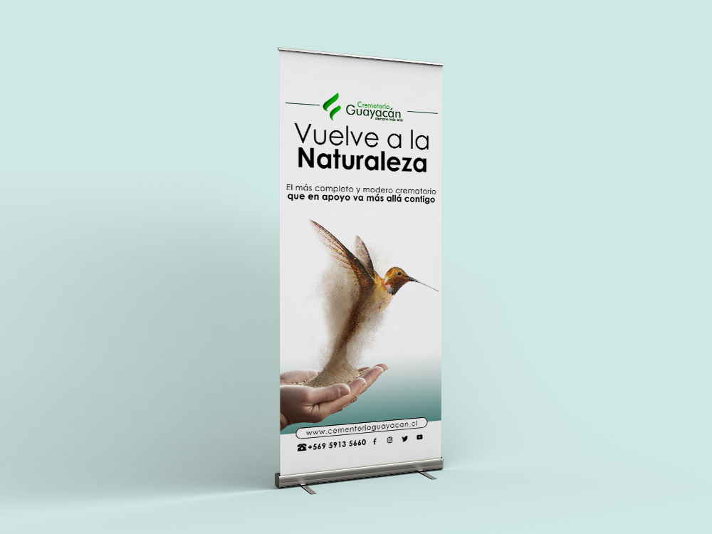 Aplicación Pendón Crematorio Guayacán