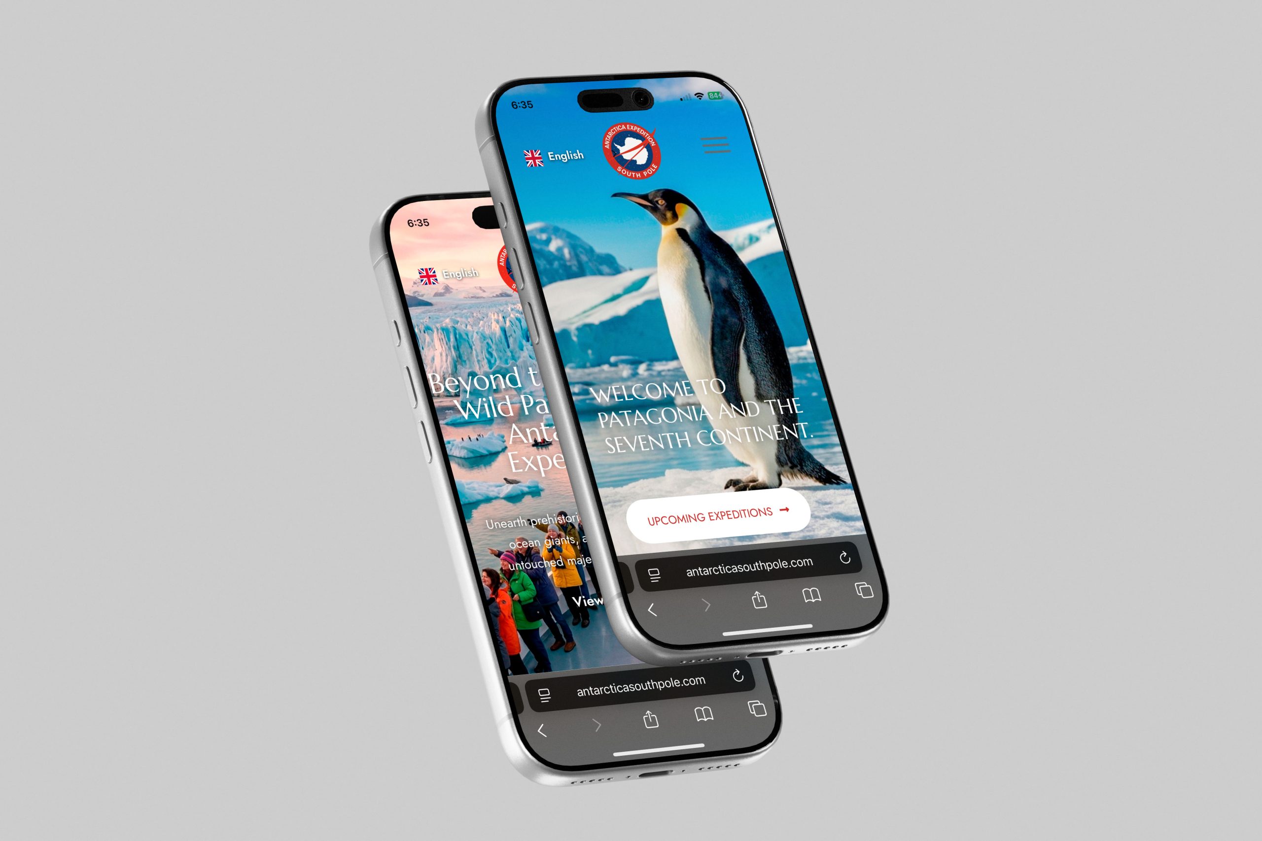 Diseño Responsivo Mobile Antarctica South Pole